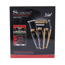 Surker SK-903 Three-in-one LCD Digital Display USB Charging Electric Shaver / Hair Clipper / Nose Hair(Black)