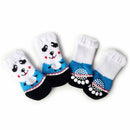 2 Pairs Cute Puppy Dogs Pet Knitted Anti-slip Socks, Size:M (Panda)