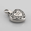 Commemorating A Loved One Pet Bones Hair Stainless Steel Heart-shaped Urn Box Pendant