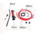 Manual Oil Pumping Pipe for Car Oil Transfering Oiling pumping Liquid Water Chemical Transfer Inflatable Pump(Red)