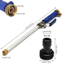 Garden Lawn Irrigation High Pressure Hose Spray Nozzle Car Wash Cleaning Tools (Blue)
