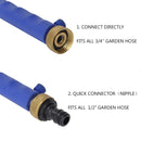 Garden Lawn Irrigation High Pressure Hose Spray Nozzle Car Wash Cleaning Tools (Blue)