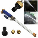 Garden Lawn Irrigation High Pressure Hose Spray Nozzle Car Wash Cleaning Tools (Green)