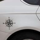 10 PCS Art Design Vinyl NSWE Compass Car Stickers Decals, Black + White