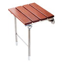Wood Folding Wall Mounted Relaxation Shower Chair Solid Seat