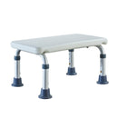Lightweight Non-slip Mat Shower Stool Safety Step Stool(White)