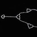 Vintage Heart Waist Chain Sexy Rhinestone Belts, Length: 120cm