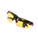 Night-Vision Glasses Protective Gears Sunglasses Driving Glasses Anti Glare Night Vision Drivers Goggles(Yellow)