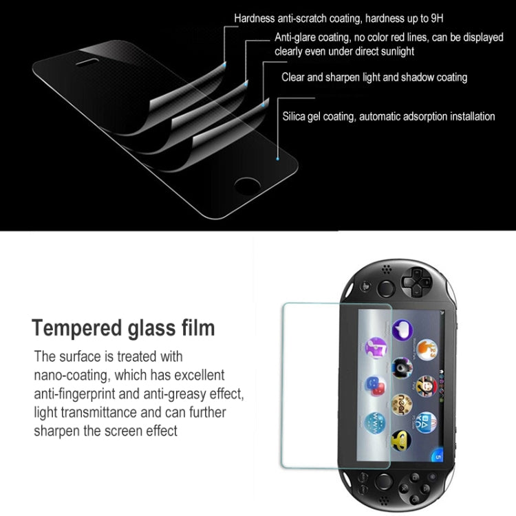 Tempered Glass Clear Full HD Screen Protector Cover Protective Film Guard for Sony PlayStation Psvita PS Vita PSV 1000 Console