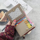 Leather Small Wallet Mini Women Wallets Purses Short Coin Zipper Purse Card Holder(Dark Green)
