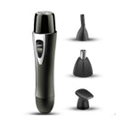 2 in 1 Lady Shaving Hair Removal Device Electric Mini Shaving Nose Hair Remover(Black)