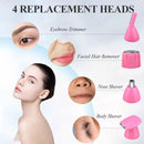 2 in 1 Lady Shaving Hair Removal Device Electric Mini Shaving Nose Hair Remover(Black)