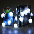20 LEDs Solar Powered Pine Cone Outdoor Energy Saving Holiday Wedding Decoration String Light Garden Landscape Lamp(Warm White)