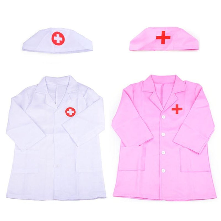 Small Nurses Serve Doctors Cosplay Experience Clothing with Children Toys and Gifts(Pink)