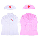 Small Nurses Serve Doctors Cosplay Experience Clothing with Children Toys and Gifts(White)