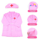 Small Nurses Serve Doctors Cosplay Experience Clothing with Children Toys and Gifts(White)