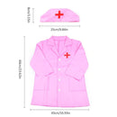 Small Nurses Serve Doctors Cosplay Experience Clothing with Children Toys and Gifts(White)