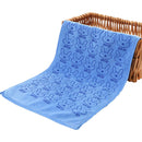 25*50cm Cute Baby Kid Towel Face Microfiber Absorbent Drying Bath Beach Towel Washcloth Swimwear Baby Towel Cotton Kids Towel(Dark blue)