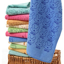 25*50cm Cute Baby Kid Towel Face Microfiber Absorbent Drying Bath Beach Towel Washcloth Swimwear Baby Towel Cotton Kids Towel(Dark blue)