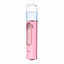 USB Charge Handheld Cold Spray Water Moisture Meter Alcohol Sprayer, Specification:No Power Bank Function(Pink)
