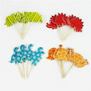 10 Packs Selling Cartoon Creative Dinosaur Cake Decoration Card Insertion Card Birthday Holiday Party Supplies, Style:As Show