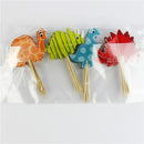 10 Packs Selling Cartoon Creative Dinosaur Cake Decoration Card Insertion Card Birthday Holiday Party Supplies, Style:As Show