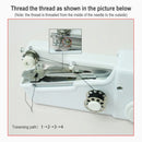 Mini Portable Handheld Sewing Machines Stitch Sew Needlework Cordless Clothes Fabrics Electric Sewing Machine Stitch Set