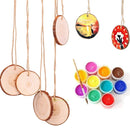 10 PCS Log Round Wood Pieces Hand-painted Decorative Shooting Props, Size:Large
