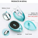 Portable Electric Hair Ionic Brush Hair Straightener Brush Negative Ion Comb Anti-static Massage Mini Straight Hair comb(Pink)
