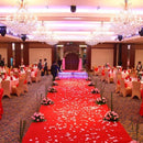1000 PCS Artificial Wedding Rose Petals Flowers Wedding Decorations(Light Blue + White)