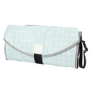 Baby Changing Diaper Pad Portable Folding Waterproof Nursing Pad, Size:One size(Light green geometry)