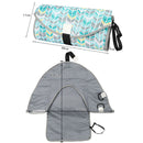 Baby Changing Diaper Pad Portable Folding Waterproof Nursing Pad, Size:One size(Black geometry)
