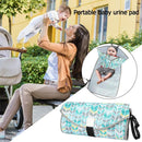 Baby Changing Diaper Pad Portable Folding Waterproof Nursing Pad, Size:One size(Black geometry)