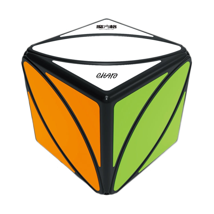 Maple Leaf Shaped Smooth Rubik's Cube Children's Puzzle Fun Toy(Black)