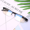 Anti Blu-ray Business Eye Glasses for Men Metal Frame Plain Glass Spectacles(Gold Frame)
