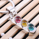 3D Keyfob Keychain Traffic Signal Lamp Classic Key Rings Car Key Chain