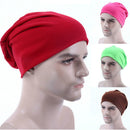 Men Candy Colors Knit Sleeve Cap Hip-hop Cap, Hat Size:One Size(Black)