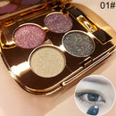 Professional Eye Makeup Eyeshadow Palette Gold Smoky Cosmetics Makeup Palette Diamond Bright Glitter Eye Shadow(1)
