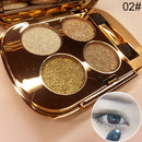 Professional Eye Makeup Eyeshadow Palette Gold Smoky Cosmetics Makeup Palette Diamond Bright Glitter Eye Shadow(2)
