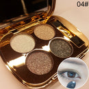 Professional Eye Makeup Eyeshadow Palette Gold Smoky Cosmetics Makeup Palette Diamond Bright Glitter Eye Shadow(4)
