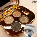 Professional Eye Makeup Eyeshadow Palette Gold Smoky Cosmetics Makeup Palette Diamond Bright Glitter Eye Shadow(6)