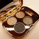 Professional Eye Makeup Eyeshadow Palette Gold Smoky Cosmetics Makeup Palette Diamond Bright Glitter Eye Shadow(6)