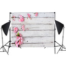 1.25m x 0.8m Wood Grain 3D Simulation Flower Branch Photography Background Cloth(MB19)