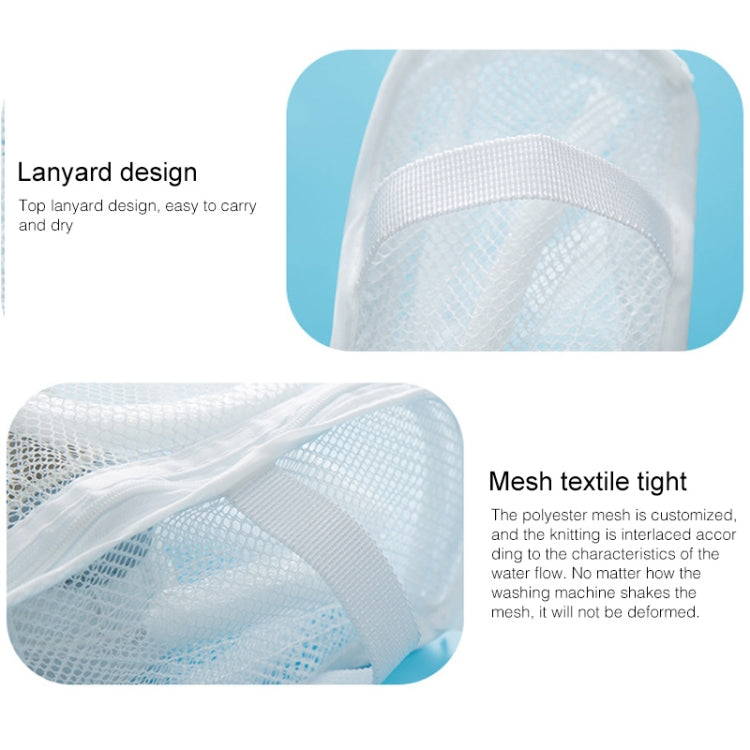3 PCS Nylon Laundry Bag Shoe Wash Trainer Sports Sneaker Tennis Boots Laundry Mesh Washing Bag