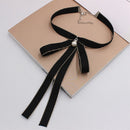 Women Wild Uniform Bow-knot Bow Tie(Black)