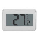 Large LCD Refrigerator Thermometer with Adjustable Stand Magnet Digital Thermometer(White)