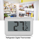 Large LCD Refrigerator Thermometer with Adjustable Stand Magnet Digital Thermometer(White)
