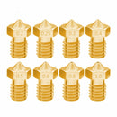 8 PCS Bugatti 3D Printer Accessories E3D-V5 V6 Nozzle M6 Thread Consumables Hot Nozzle, Size:1.75/0.5mm
