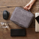 Digital Cable Bag Men Portable Travel Gadgets Pouch Power Cord Charger Headset Organizer(Gray)