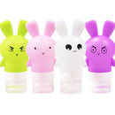 Multi-purpose Outdoor Travel Portable Bottle Squeeze Bottle Silicone Little Empty Bottle, Capacity:75ml(White)
